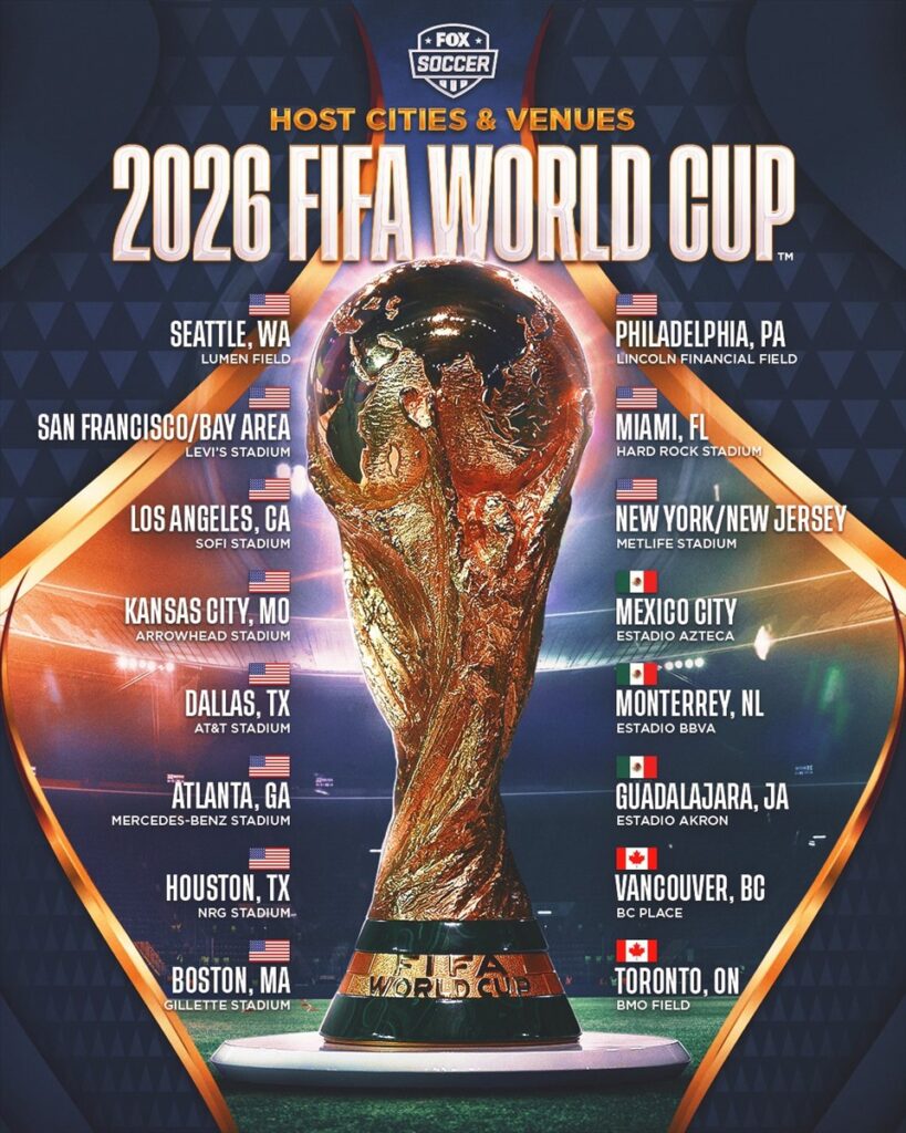 16 địa điểm đăng cai các trận đấu tại World Cup 2026. Ảnh sưu tầm 16 địa điểm đăng cai các trận đấu tại World Cup 2026. Ảnh sưu tầm